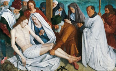 Pieta od Jeana Fouqueta (asi 1415 - asi 1481), tempera na dřevě od Jean Fouquet