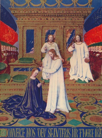 Korunovace panen, c1455, 1939 od Jean Fouquet