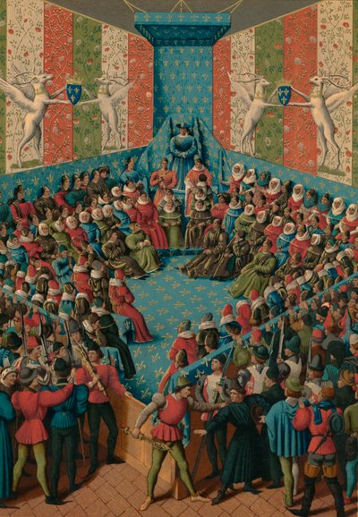 Verdikt nad Janem II. z Alenconu, 15. století od Jean Fouquet