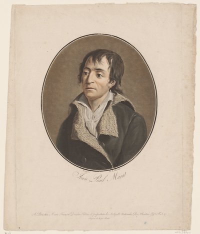 Portrét Jean Paul Marat od Jean Francois (after) Garnerey