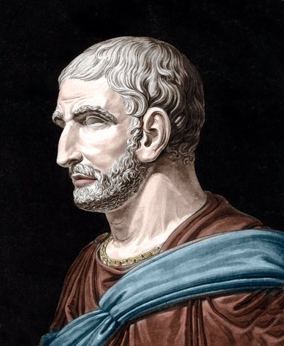 Portrét Lucius Junius Brutus - Lucius Iunius Brutus (509-545 př.nl) - legendární zakladatel římské republiky - rytina Jean Francois Janinet (1752-1814) od Jean Francois (after) Janinet