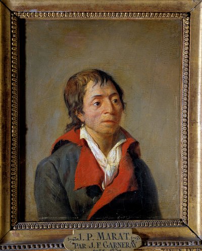 Portrét Jeana-Paula Marata (1743-1793), lékaře, zakladatele L