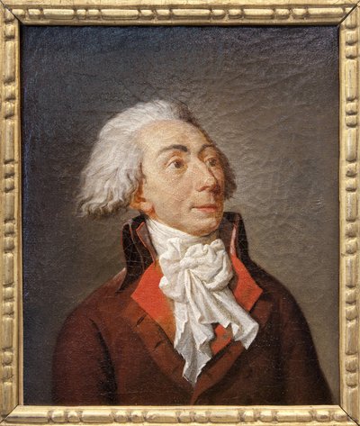 Portrét Michela Lepeletiera de Saint Fargeau (1760-1793), francouzského politika, právníka, velmi aktivního jako člen Konventu během revoluce, vypracoval národní vzdělávací plán na základě plánu Condorceta, jehož myšlenky budou převzaty od J od Jean Francois Garneray