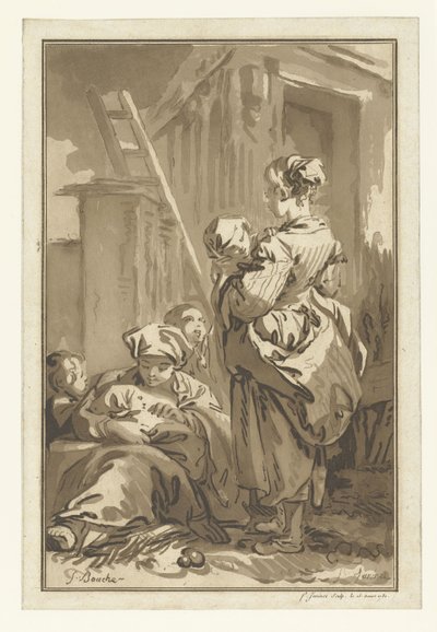 sestry Les Nourrices od Jean Francois Janinet
