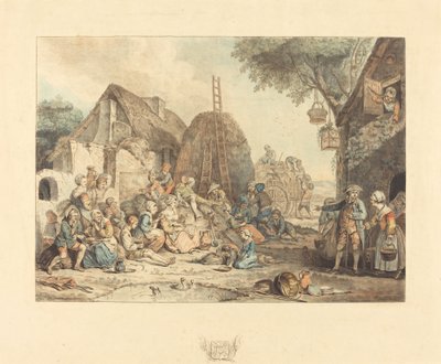 Oběd kombajnů, 1774. od Jean Francois Janinet