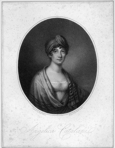 Angelica Catalani, vyryl Antoine Cardon od Jean Francois Marie Huet Villiers