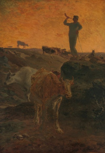 Calling the Cows Home, ca. 1872. od Jean Francois Millet