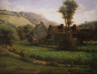 Chalupa v krajině, kolem 1871 od Jean Francois Millet