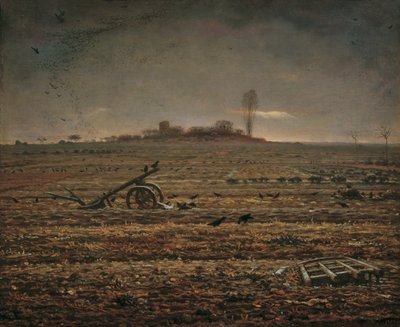 Planina Chailly s branami a pluhem od Jean Francois Millet