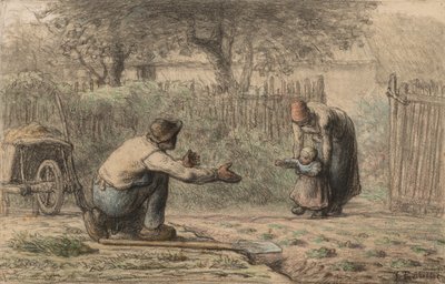První kroky, c. 1858-1866. od Jean Francois Millet
