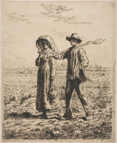 Jít do práce. od Jean Francois Millet