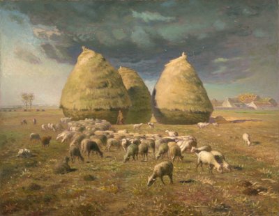 Hromady sena: 1874, podzim od Jean Francois Millet