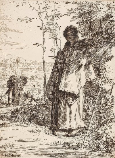 Die Schäferin von Jean Francois Millet