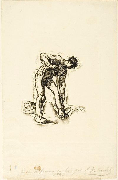 Rolnické kopání od Jean-Francois Millet