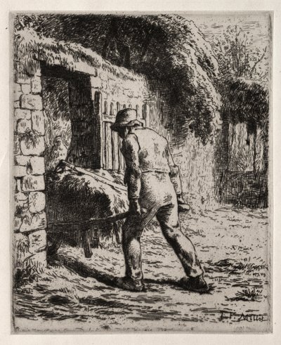 Sedlák vracející se z hnojiště od Jean-Francois Millet