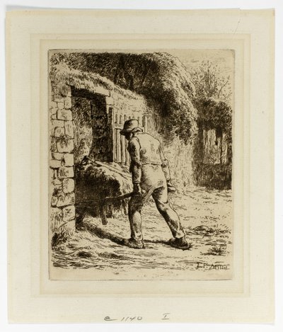 Sedlák s trakařem od Jean-Francois Millet