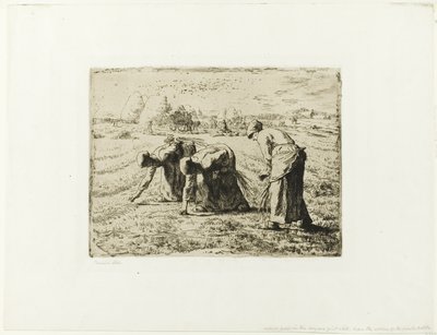 Bauer mit Schubkarre von Jean-Francois Millet