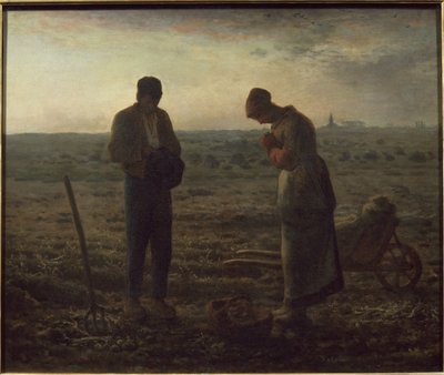 The Angelus - olej na plátně od Jean Francois Millet