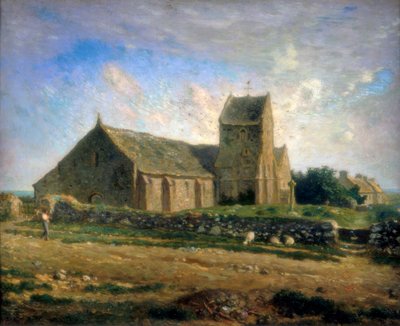 Kostel v Greville, c1871-1874 od Jean Francois Millet