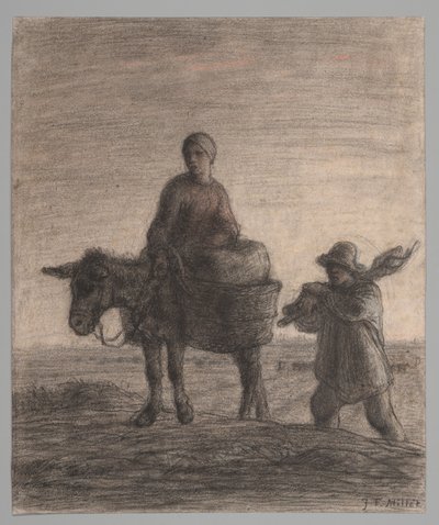 Odjezd do práce od Jean Francois Millet