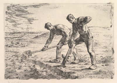 Diggers, 1830-75. od Jean Francois Millet