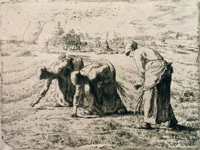 The Gleaners, 1855 od Jean Francois Millet