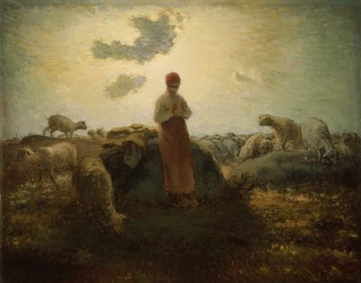 Strážce stáda od Jean-Francois Millet
