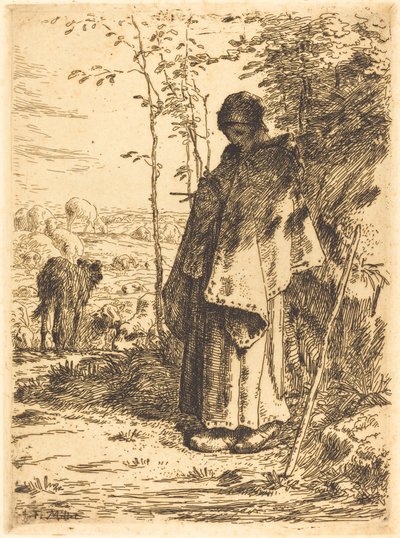 Die große Schäferin von Jean Francois Millet