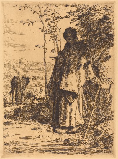Velká pastýřka (La grande bergere) od Jean Francois Millet