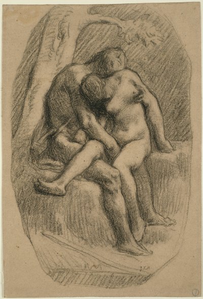 Milenci od Jean Francois Millet