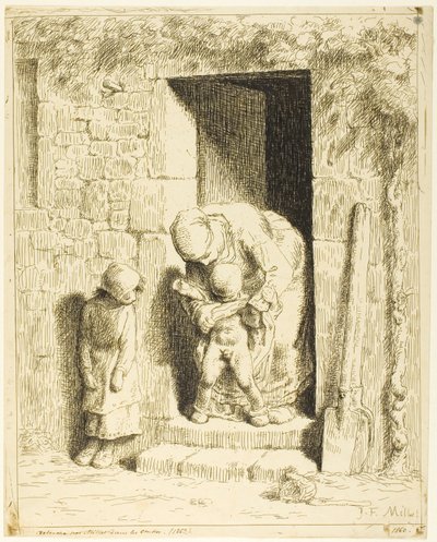 Mateřská opatrnost od Jean-Francois Millet