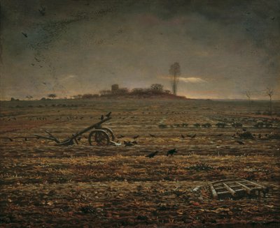 Rovina Chailly s branami a pluhem, 1862. od Jean Francois Millet
