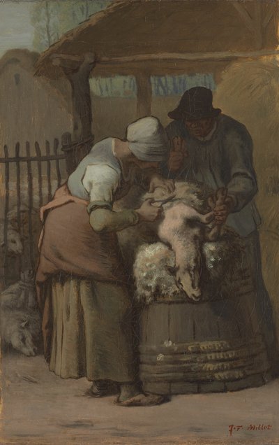The Sheepshearers, 185761. od Jean Francois Millet