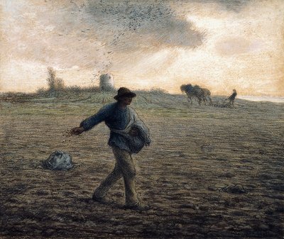 rozsévač, od Jean Francois Millet
