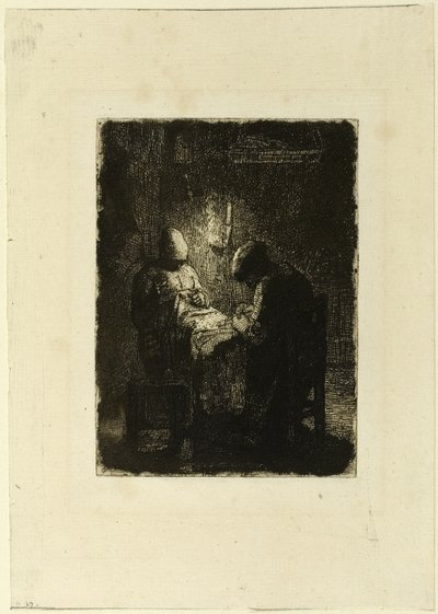 Vigilie od Jean-Francois Millet