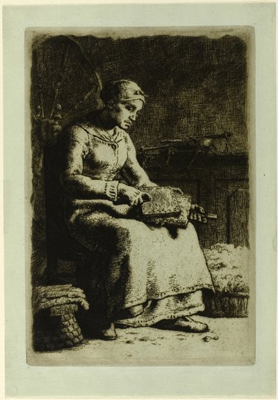 Vlněný mykač od Jean-Francois Millet