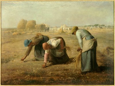 sběrači. Obraz Jeana Francoise Milleta (1814 - 1875) od Jean Francois Millet