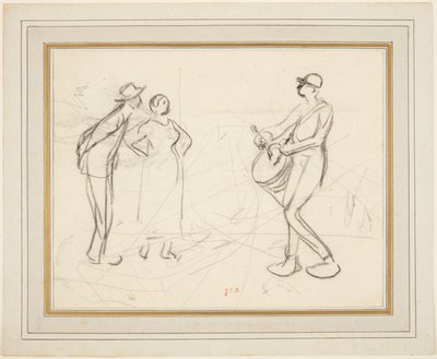 Tři postavy od Jean-Francois Millet
