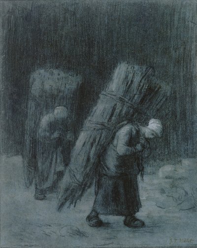 Frauen tragen Zweige, ca. 1858 von Jean Francois Millet