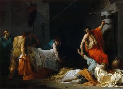 Miltiadův pohřeb od Jean François Pierre Peyron