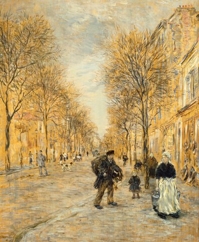 Ulice v Asnieres od Jean Francois Raffaelli