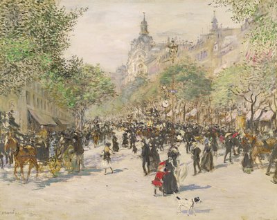 Boulevard Haussmann od Jean Francois Raffaelli