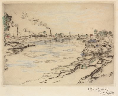 Seina v Asnières od Jean Francois Raffaelli
