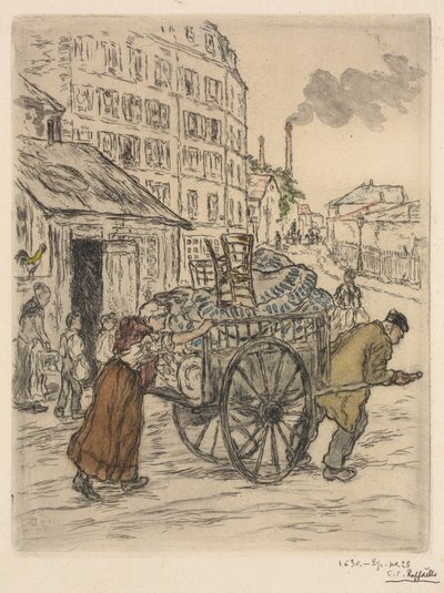 Stěhování od Jean Francois Raffaelli