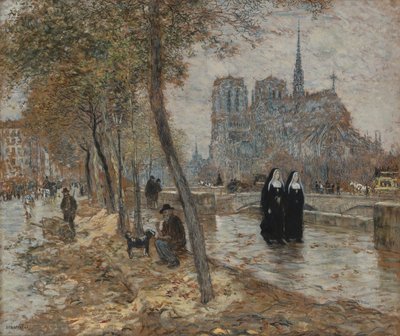 Notre Dame de Paris od Jean Francois Raffaelli