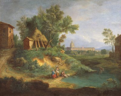 Hotel des Invalides, pohled z Grenouillere od Jean Francois, the Younger Millet