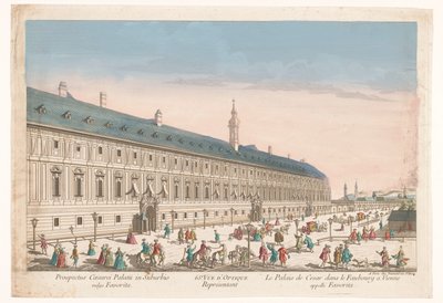 Pohled na císařský palác na vídeňském předměstí 65. Vüe ​​​​d