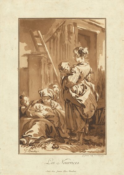 Zdravotní sestry od Jean François Janinet after François Boucher