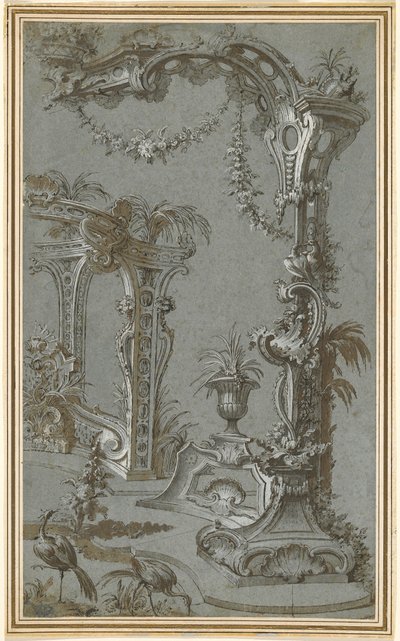 Rococo Garden Mříž a Altán od Jean François de Cuvilliés I