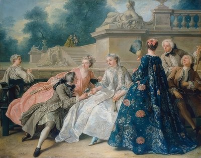 Vyznání lásky. 1731 od Jean François de Troy